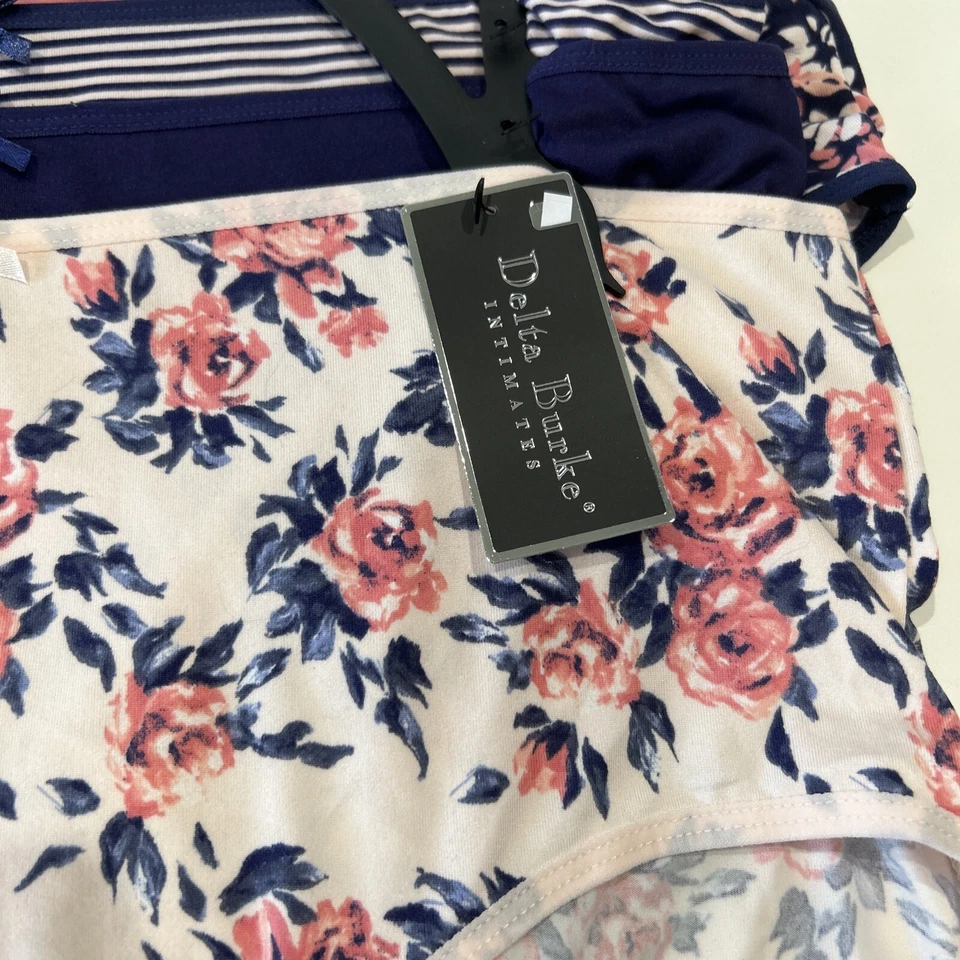 5 Pr Delta Burke Intimates Talla Grande 1X Ropa Interior Calzoncillos Venecianos Foto 3 de 4
