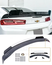 Rear Spoiler For 16-Up Camaro 1LE Extended Track Style Trunk Wickerbill Wing 