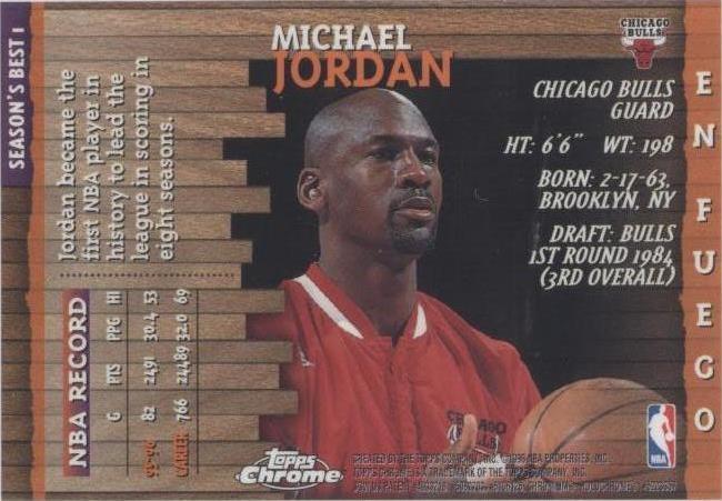 1996-97 Topps Chrome - Michael Jordan #1 for sale | eBay