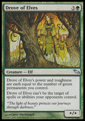 MTG DROVE OF ELVES EXC - ELFENMASSE - SHM - MAGIC