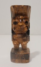 TIKI Wood Hand Carved Figure 8"Tall Hawaii