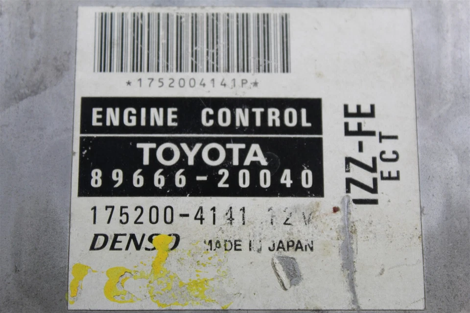 8966620040 Toyota Celica 2000 GT AT Unidad de control del motor Módulo ECU 548 16B3 B37 Foto 3 de 4