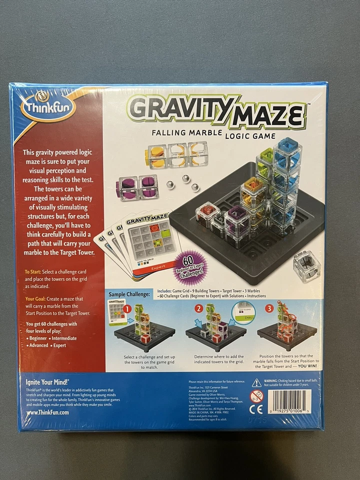 ThinkFun Gravity Maze Marble Run Brain Game & STEM logic Activity - Image 2 of 2