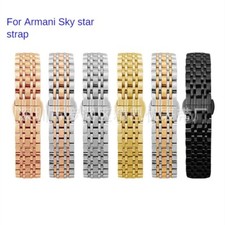 Correa de reloj de acero inoxidable premium pulsera de metal 12 14 16 18 20 22 mm para Armani