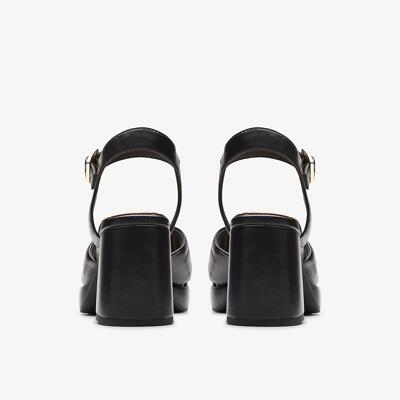 り Clarks Women's Ritzy75 Rae Black Leather 26176646 | eBay