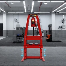 6 Ton Hydraulic A-Frame Adjustable Shop Press for Garage Use