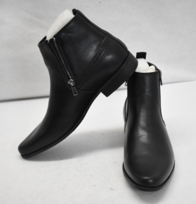ASOS Womens Black Double Sided Zipper Ankle Boots Size 6 US  display picture 3