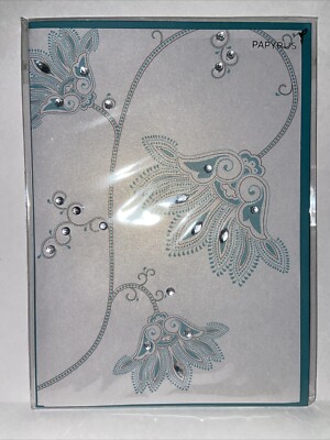 Papyrus Blank Greeting Card Paisley Design