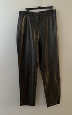 Vtg Mixit Womens 100 Leather Pants Size 14 Rocker Punk Witchy Rockabilly Moto