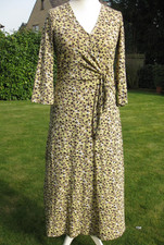 mit Etikett: Wickelkleid Jersey Viskose Damenkleid von NEXT Gr. 42 midi Blümchen