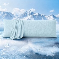 Cooling Body Pillowcase for Hot Sleepers, Breathable Body Pillow Cover, Doubl...