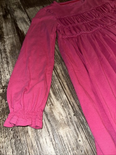 Mini Boden Dress Girls Size 7-8 Pink Ruffle Smocked Dress - Picture 6 of 11