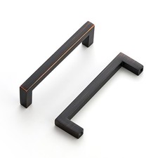 10 Pack Solid Kitchen Cabinet Handles Oil Rubbed Bronze Cabinet Pulls Slim Drawe