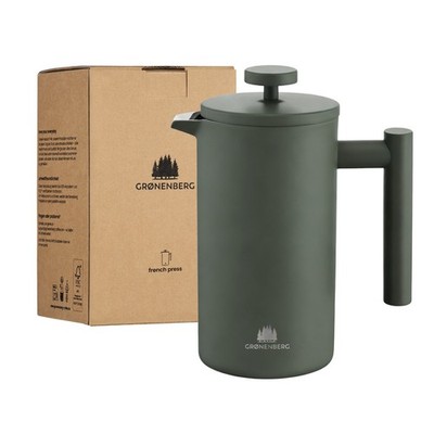 Groenenberg French Press Forest 0,6 oder 1 Liter | Kaffeebereiter Edelstahl