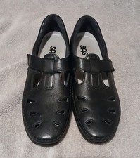 SAS Roamer Women’s Black Leather Comfort Walking Shoes Made in USA Size 11 S
