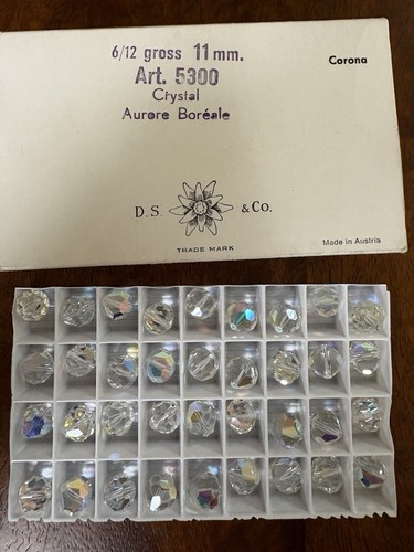 Swarovski Crystal  Beads 5300 11 mm, Box Of 36, Crystal AB