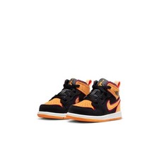 Nike Air Jordan 1 Mid SE FJ4926-008 Toddler US 4 Black Lifestyle Shoes HTAT134