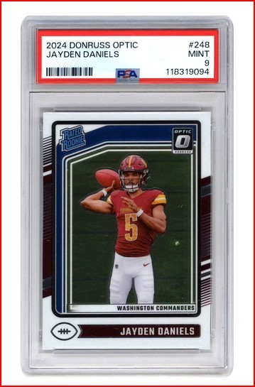2024 Panini Donruss Optic - Rated Rookie Jayden Daniels #248 (RC) PSA 9