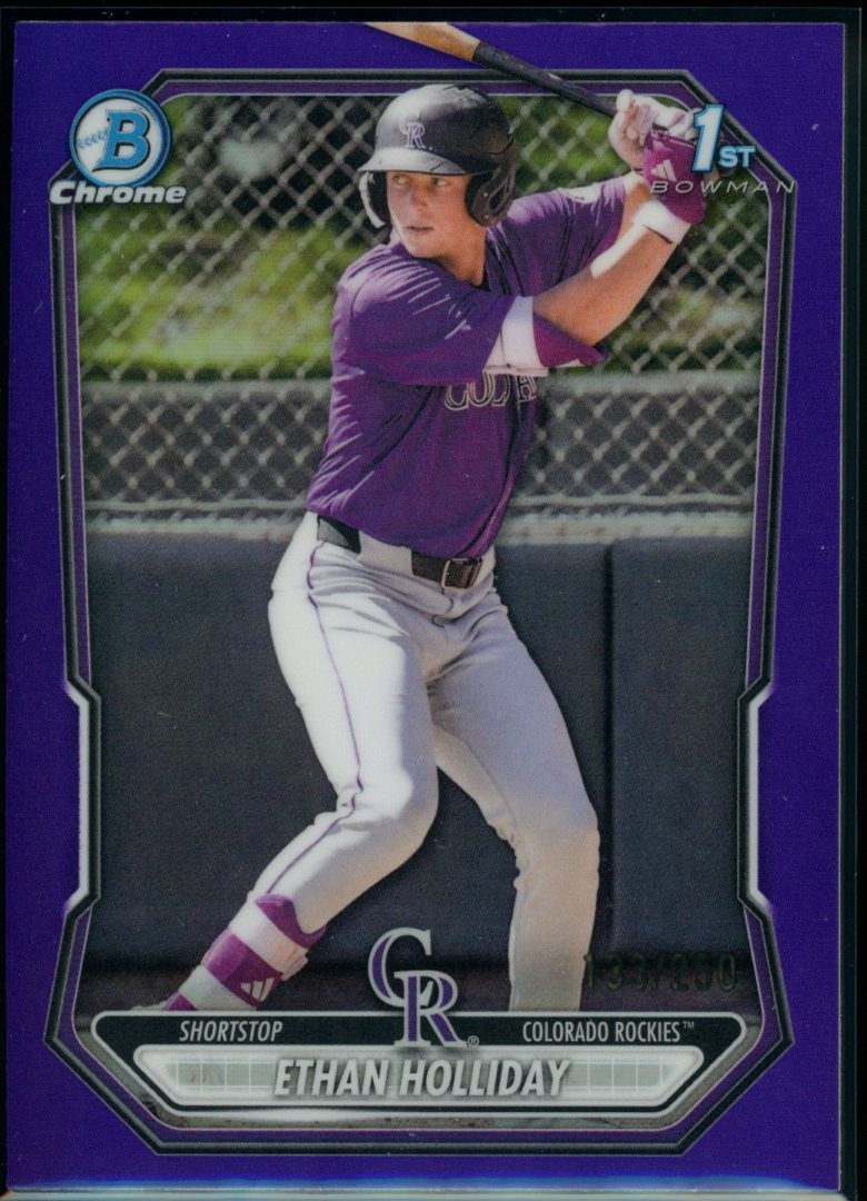2026 Bowman #BCP-1 Ethan Holliday Chrome Purple Refractor #/250