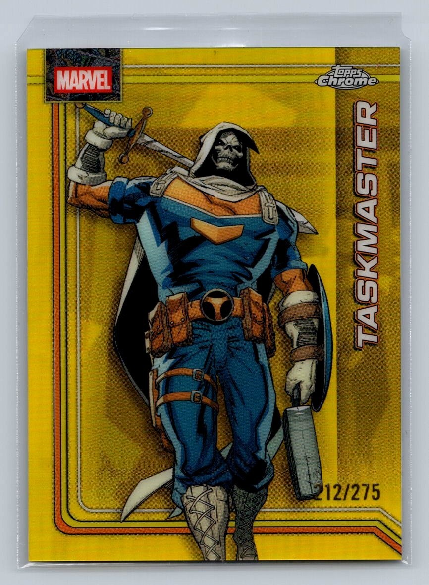 2026 Topps Chrome Marvel #173 Taskmaster Yellow Refractor /275