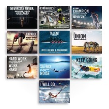Sproutbrite Classroom Decorations - Sports High School Motivational Posters - Ed