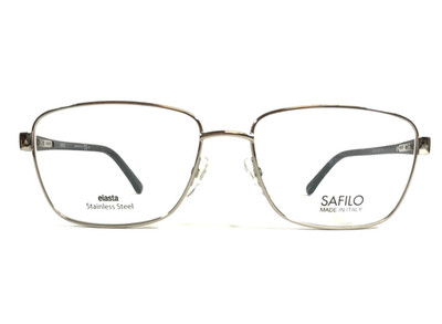 Safilo SA6000 EEI Damen Brillengestell Silber Schwarz Drahtoptik 55-16-135