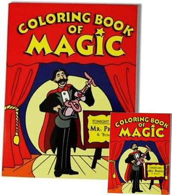 2 x Färbebuch - Coloring book  of MAGIC  -  groß + klein  Magic Makers