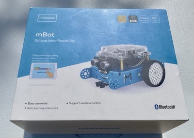 New In Box Makeblock mBot V1.2 Bluetooth STEM Robot Kit Blue P1050017 Sealed