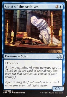 Geist of the Archives 62 UC Eldritch Moon Magic: The Gathering NM