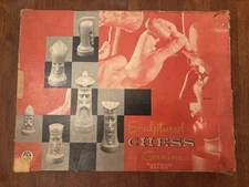 Peter Ganine Gothic Sculptured Chess Set 1957 Salon #1475 Complete Pacific USA