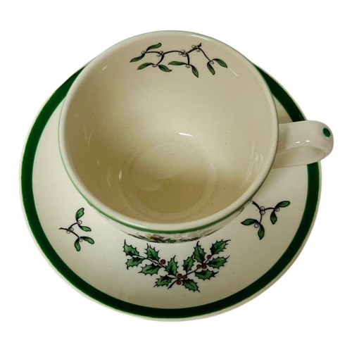 Spode England Christmas Tree 3 Piece Buffet Set Plate Saucer Cup Mug With Box - Picture 4 of 12