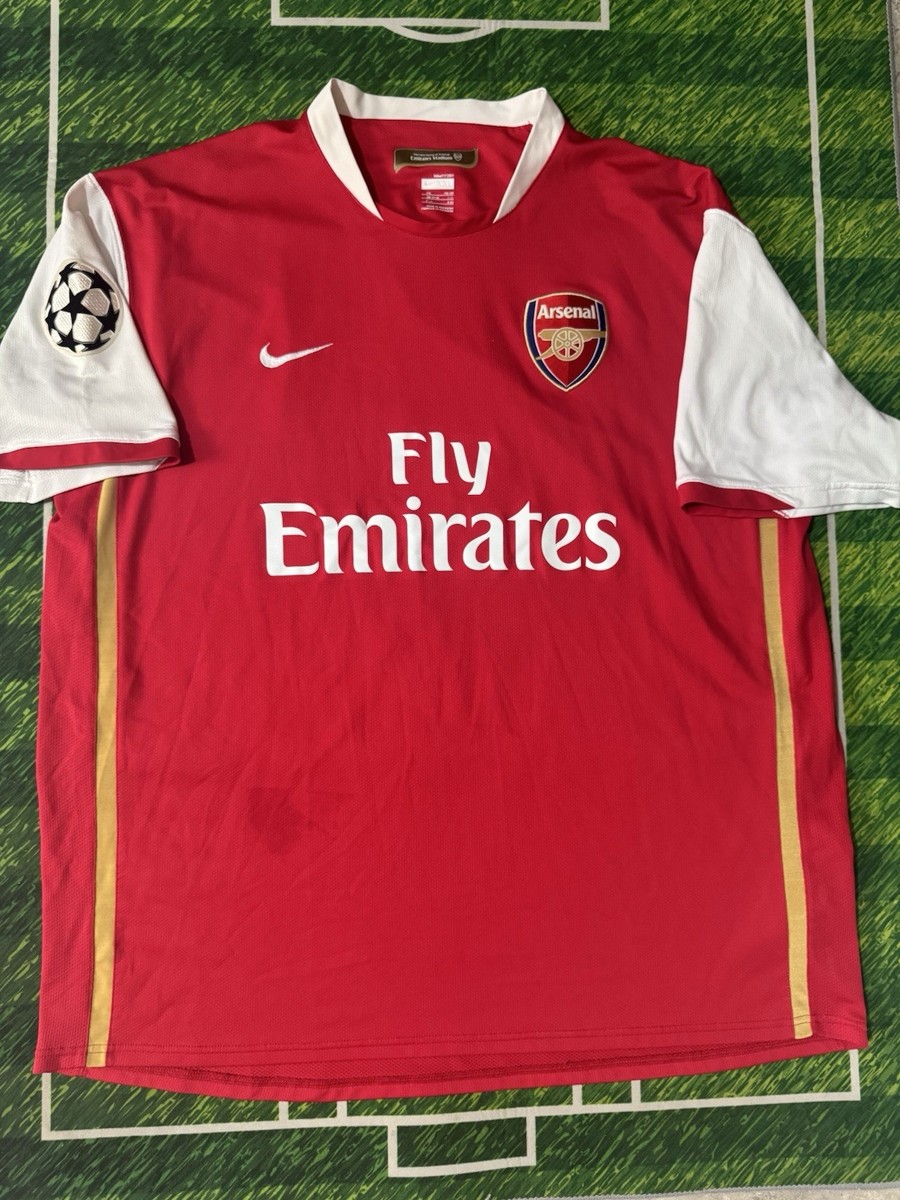 Kolo Toure Arsenal 2006-2007 Ucl Jersey Size XXL Home Football
