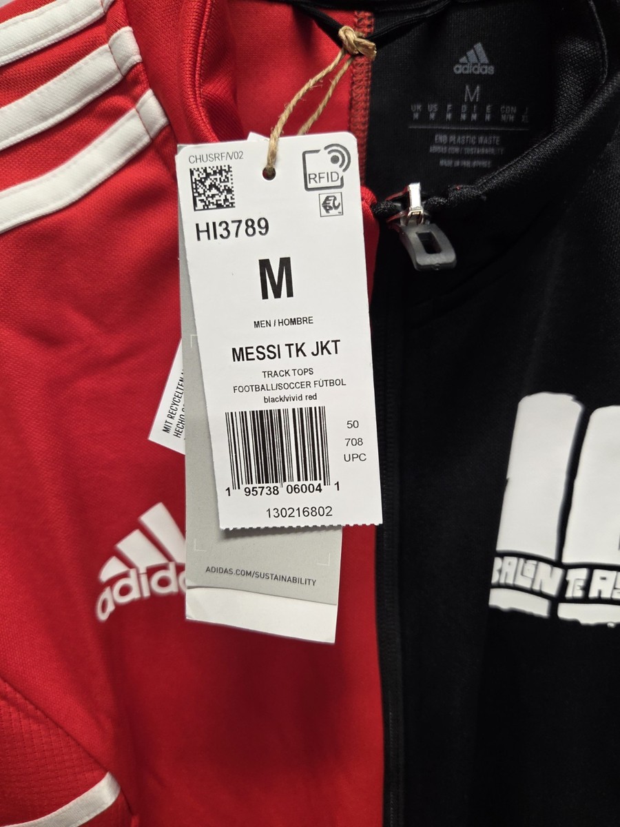 Men's Adidas Messi Track Jacket H13789 Full Zip Balon Te Adoro