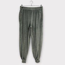 Skims Size LARGE Gray Velour Jogger Lounge Casual Sweatpants 28" Inseam