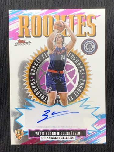 Yanic Konan-Niederhauser 2025-26 Topps Finest Auto RC #RFA-YK -tl3