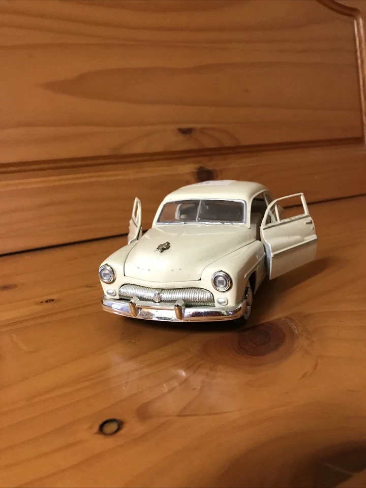 Vintage 1949 Mercury 2 Door Coupe 1/43 scale Cream Color Diecast - Image 2 of 4
