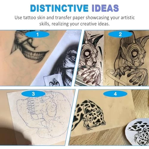 3MM Tattoo Skin Practice Kit - 13Pcs Fake 3pcs Fake Skin 3mm with 10pcs Paper image 7