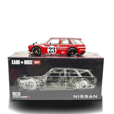 Mini GT Kaido House Nissan Datsun KAIDO 510 Wagon V2 KHMG063 063 #63 Red Sealed