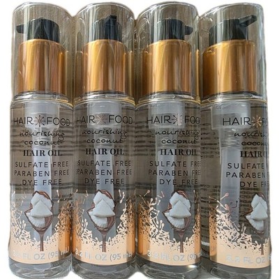 4 Hair Food Nourishing Coconut Hair Oil  3.2 oz. ea