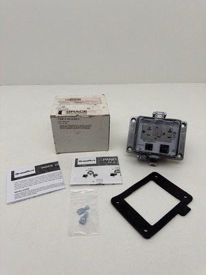 Grace P-R2-K3RF3 Ethernet Panel Interface Connector, 125VAC GFCI, 3A Breaker