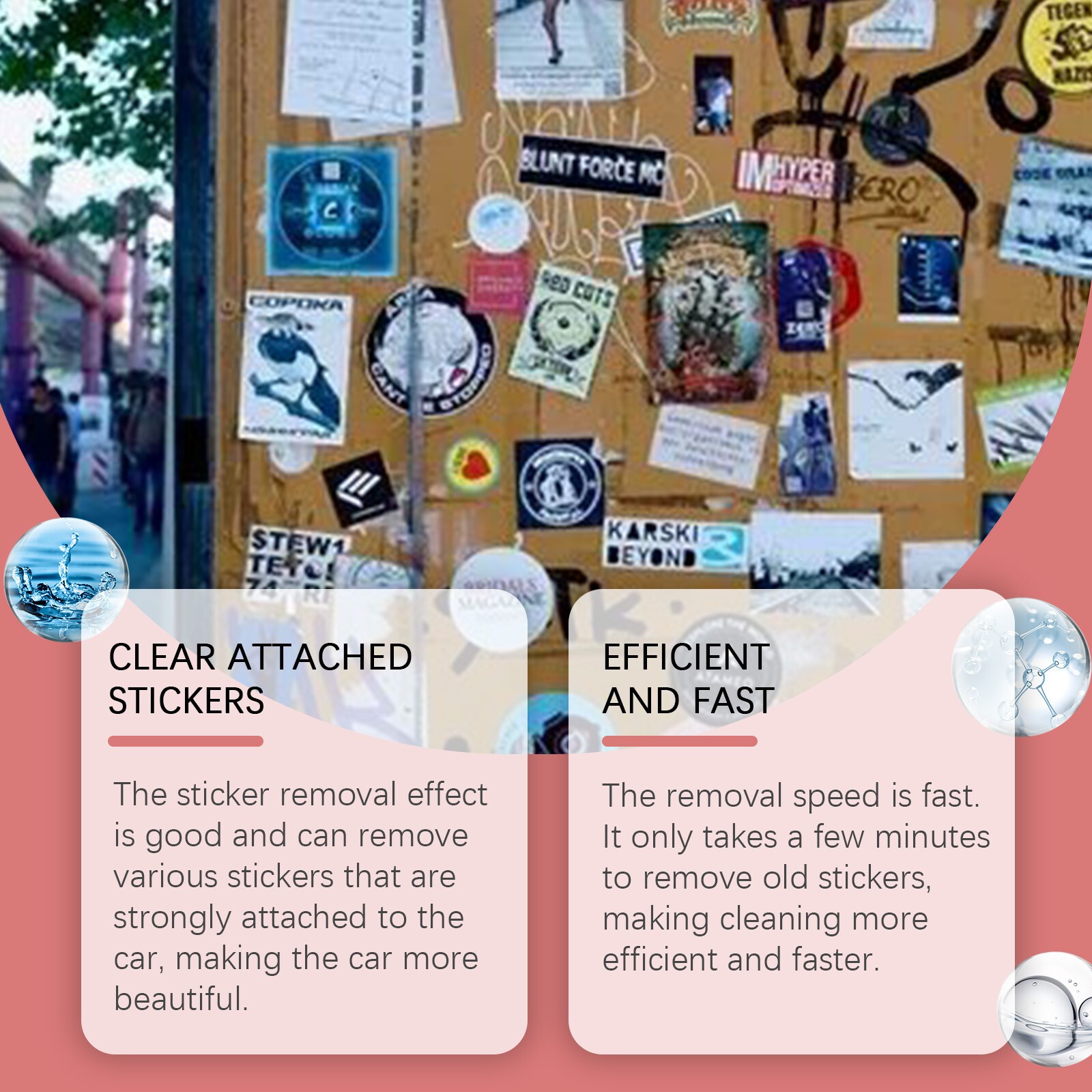 Adhesive Remover, Surface-Safe Glue Remover with Plastic Scraper 4 Fl oz