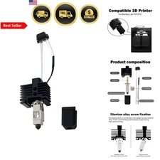 Hotend 0.2mm Ceramic Extruder Printhead Kit for P1P P1S 3D Printer Replacement