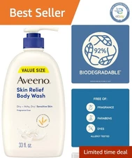 Daily Use Triple Oat Body Wash - 33 Fl Oz Soothing Cleanser for Sensitive Skin