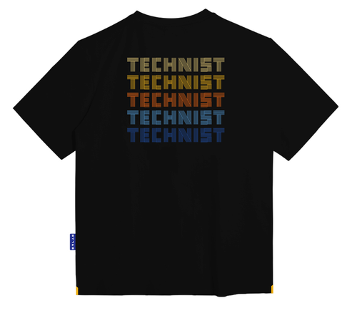 T-shirt badminton unisex Technist 26S/S overfit casual top maglietta AsiaFit TNT66063 - Foto 5 di 6