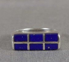 Vintage sterling silver  lapis lazuli RING size 9.25