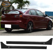 Fits 08-15 Mitsubishi Lancer Fq Fq440 Style Side Skirts Extension Lip Pp