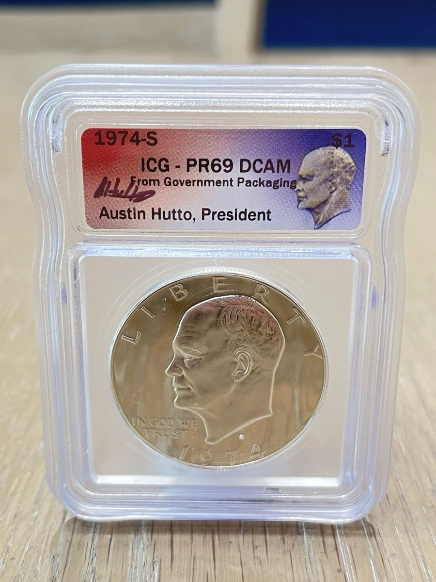博物館級】PCGS PR69DCAM 1974-F 独50Pf POP1 1974 S Ike Eisenhower