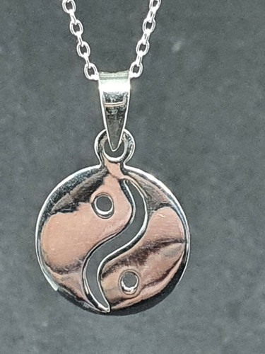 Collar con colgante Yin Yang Taijitu de plata 925, joyería de equilibrio... - Imagen 11 de 21
