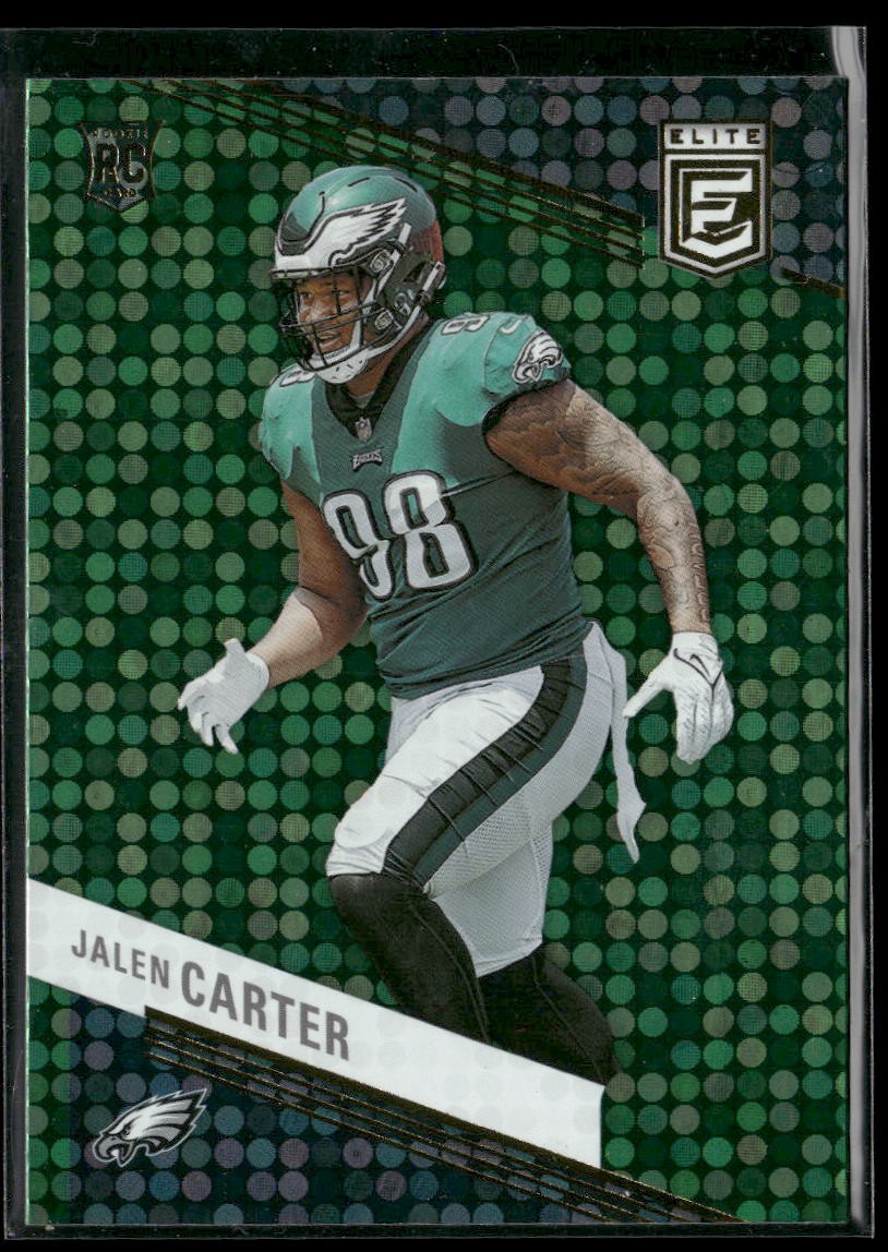 Rookie 2023 Donruss Elite #148 Jalen Carter Green Disco
