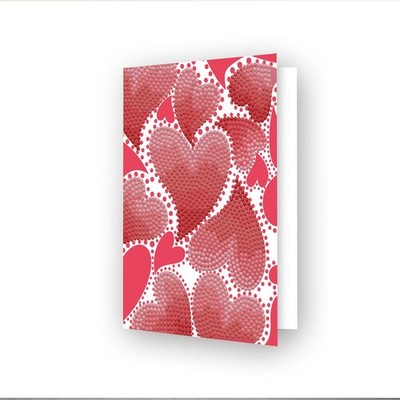Diamond Dotz Diamond Art Greeting Card Kit 5''X7''-Heart Swirl, 